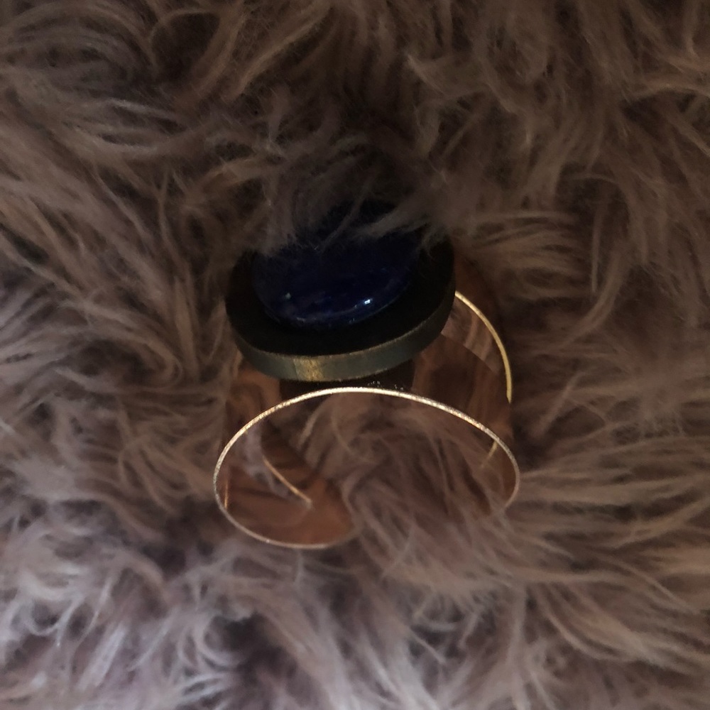 Blue rose gold bracelet